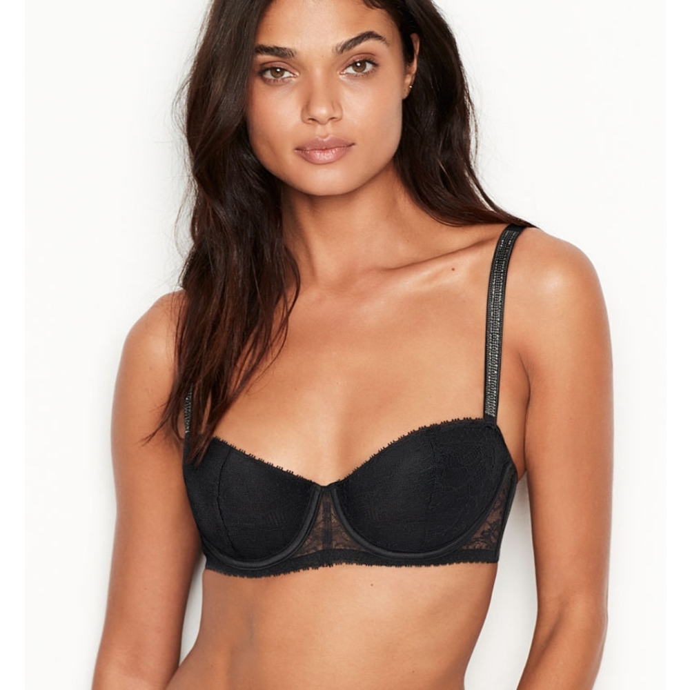 VICTORIA SECRET SHINE STRAP LIGHTLY LINED BRA